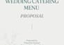 create a customized food and catering menu plan